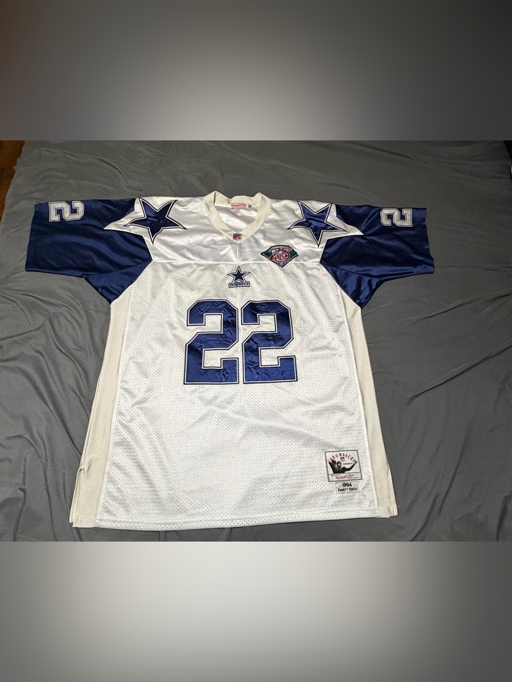 Size 54 Mens Mitchell & Ness Emmitt Smith Dallas Cowboys 1994 Throwback Jersey